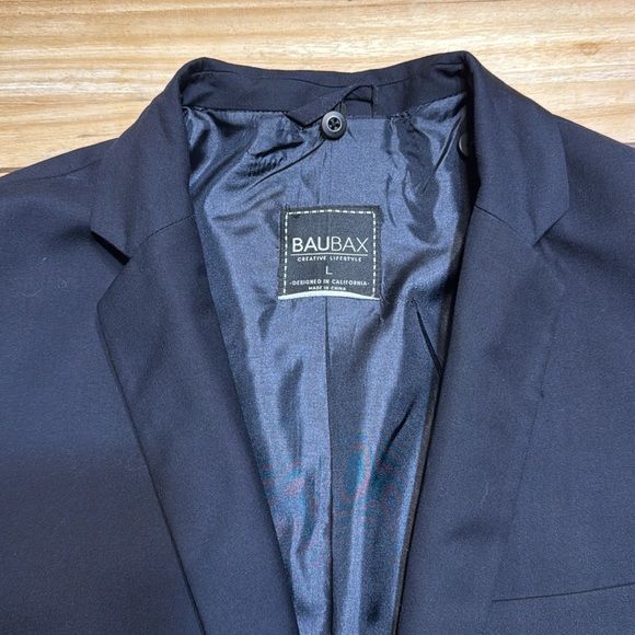 Navy Blue Baubax Travel Blazer with Removable Hood and Gloves 42R - Picture 8 of 12